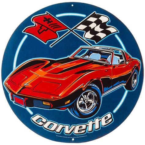 corvette metal sign|corvette signs and memorabilia.